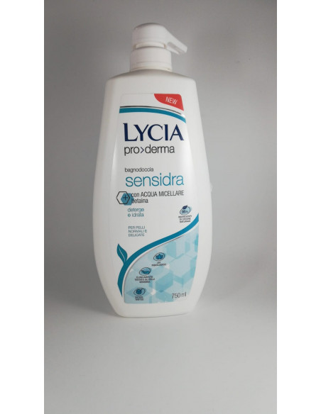 LYCIA PRODERMA BAGNODOCCIA SENSIDRA 750ML - Clubfarma