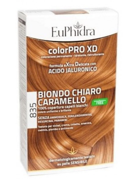 EUPHIDRA COLORPRO XD 835 BIONDO CHIARO CARAMELLO - Clubfarma