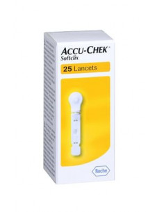 ROCHE - ACCU-CHEK SOFTCLIX 25LANCETTE PUNGIDITO - Clubfarma