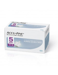 ROCHE - ACCU-FINE AGO PENNA PER INSULINA GAUGE 31X5MM 100 PEZZI - Clubfarma