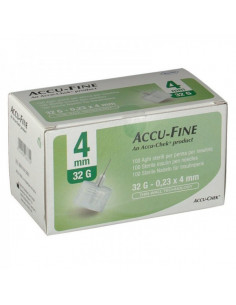 ROCHE - ACCU-FINE AGO PENNA PER INSULINA GAUGE32X4MM 100PEZZI - Clubfarma