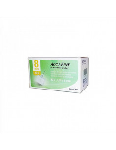 ROCHE - ACCU-FINE AGO PENNA PER INSULINA GAUGE30X8MM 100 PEZZI - Clubfarma