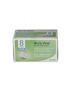 ROCHE - ACCU-FINE AGO PENNA PER INSULINA GAUGE31X8MM 100 PEZZI - Clubfarma