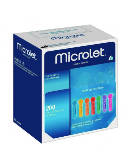 ASCENSIA - MICROLET LANCETS LANCETTE PUNGIDITO 200PEZZI - Clubfarma