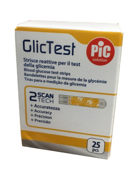 PIC - GLICTEST 25STRISCE REATTIVE - Clubfarma