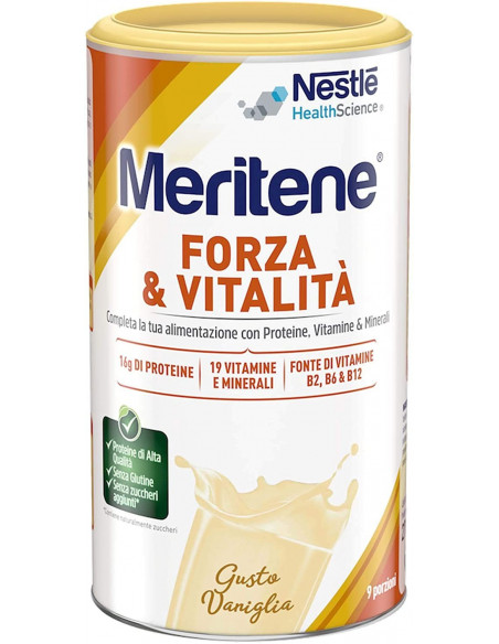 MERITENE VANIGLIA ALIMENTO ARRICCHITO DI VITAMINE E MINERALI 270G - Clubfarma