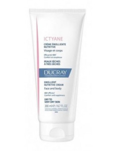 DUCRAY ICTYANE CREMA EMOLLIENTE NUTRITIVAPER PELLE SECCA 200ML - Clubfarma