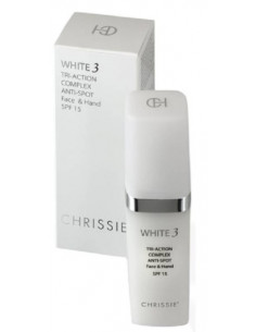 CHRISTIES WHITE 3 TRI-ACTION TRATTAMENTO ANTI-MACCHIE VISO MANI SPF15 - Clubfarma