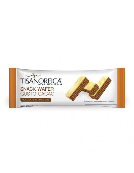 TISANOREICA SNACK WAFER CACAO 42G - Clubfarma