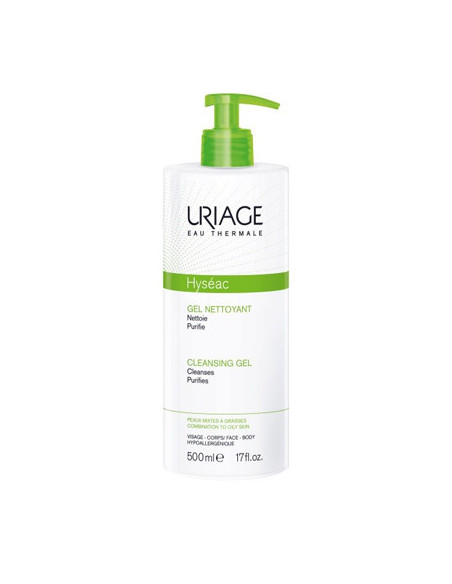 URIAGE HYSEAC GEL DETERGENTE 500 ML - Clubfarma