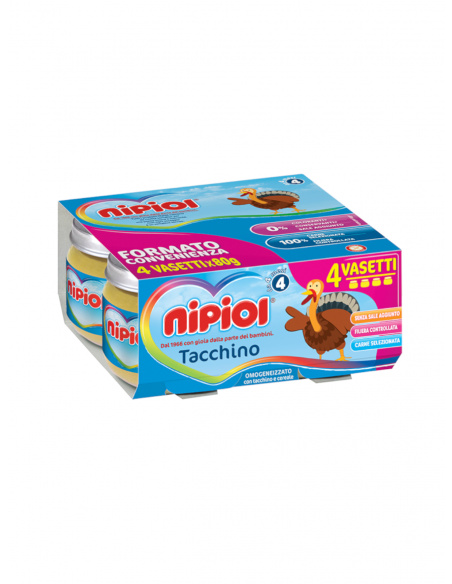 NIPIOL OMOGENEIZZATO TACCHINO 4X80G - Clubfarma