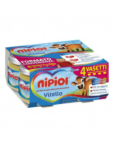 NIPIOL OMOGENEIZZATO VITELLO 4VASETTIX80G - Clubfarma