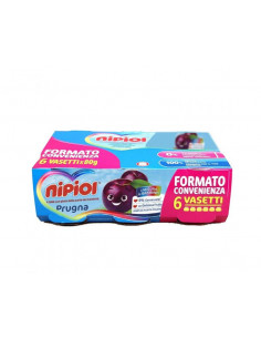 NIPIOL OMOGENEIZZATO PRUGNA 6X80G - Clubfarma