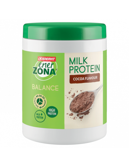 ENERZONA MILK PROTEINE AL CACAO 230G - Clubfarma