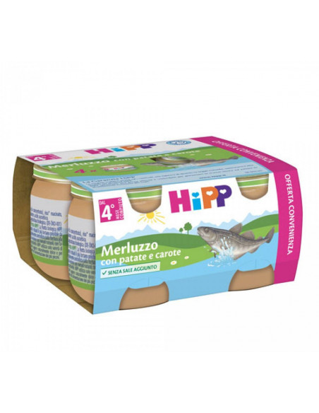 HIPP MERLUZZO PATATE CAR 4X80G