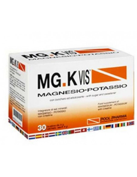 MGK VIS ORANGE MAGNESIO POTASSIO INTEGRATORE 30 BUSTINE - Clubfarma