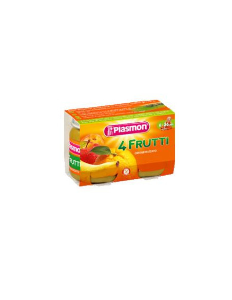 PLASMON OMOG 4 FRUT 2X104G