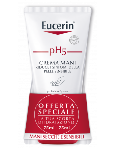 EUCERIN CREMA MANI BIPACCO PH5 (75ML+75ML) - Clubfarma