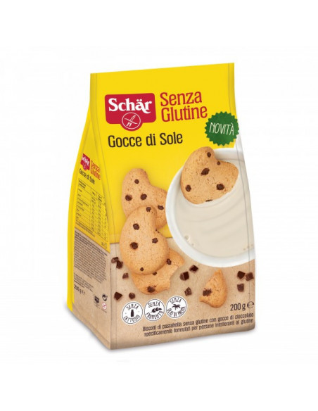 SCHAR GOCCE DI SOLE BISCOTTI PASTA FROLLA SENZA GLUTINE 200G - Clubfarma