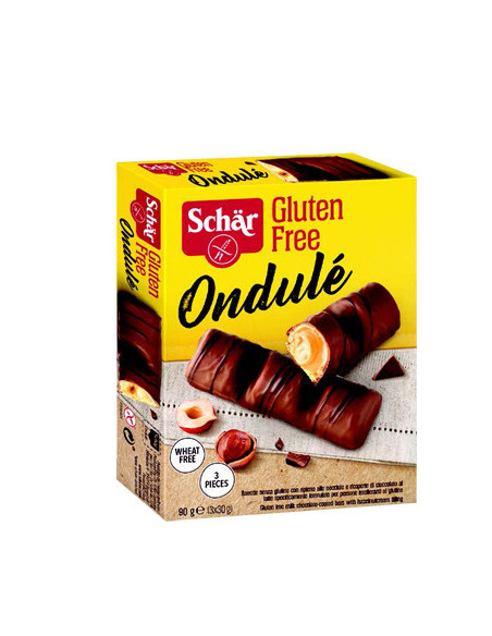 SCHAR ONDULE' DOLCE CIOCCOLATO CIALDA E NOCCIOLA 3PEZZI  90 G - Clubfarma