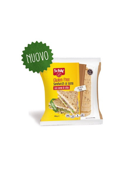 SCHAR SANDWICH AI SEMI DI CHIA SENZA GLUTINE 400 G - Clubfarma