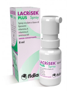 FIDIA LACRISEK PLUS SPRAY SENZA CONSERVANTI SOLUZIONE OFTALMICA 8 ML - Clubfarma