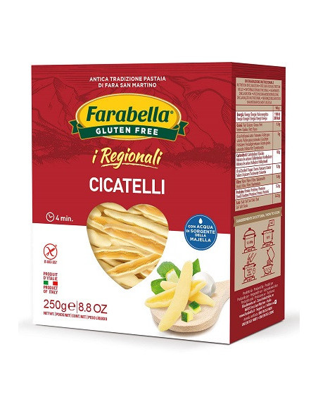 FARABELLA CICATELLI I REGIONALI SENZA GLUTINE 250 G - Clubfarma