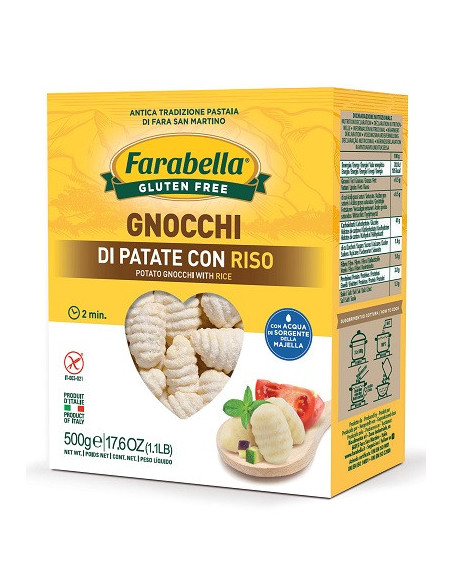 FARABELLA GNOCCHI PATATE RISO SENZA GLUTINE 500 G - Clubfarma