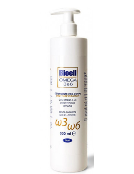 BIOELL OMEGA3-6 DETERGENTE VISO CORPO 500ML - Clubfarma