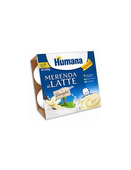 HUMANA MERENDA VANIGLIA 4X100G