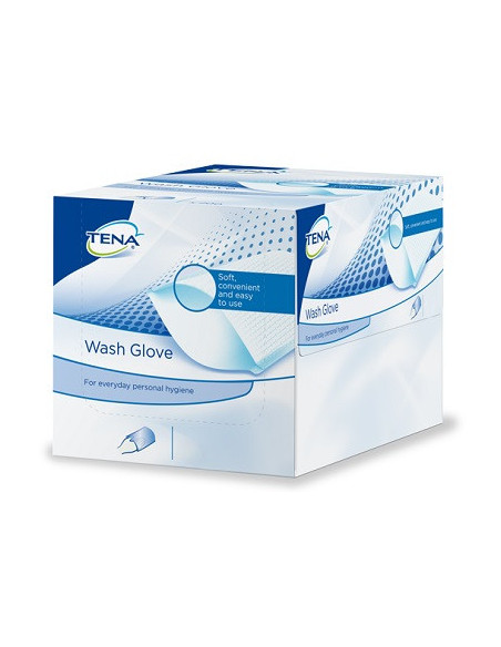 TENA WASH GLOVE 50PZ