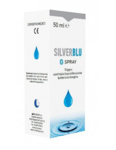 Silver blu g spray via orale contrasta la proliferazione batterica e fungina 50 ml