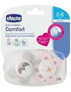 Chicco succhietto comfort girl in silicone 6-16 mesi 1 pezzo