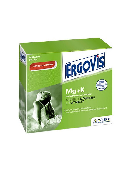 Ergovis mg+k senza zucchero 20 bustine 5 g