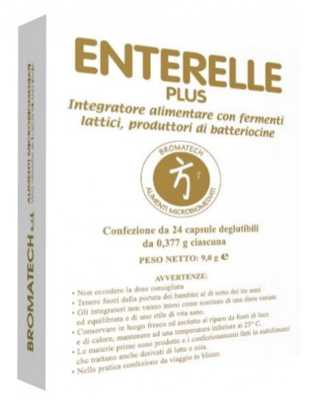 Enterelle plus fermenti lattici per l'equilibrio della flora intestinale 24 capsule