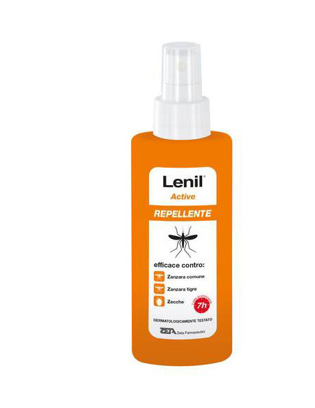 Lenil active spray soluzione antizanzara in flacone + pompa spray 100 ml