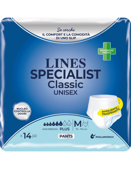 Lines specialist classic pants plus m 14 pezzi