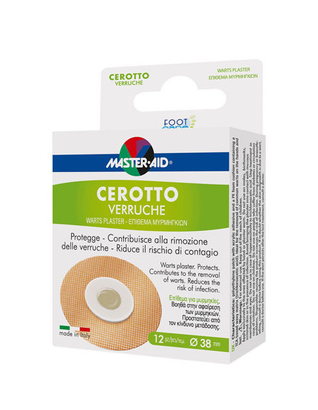 CEROTTO VERRUCHE MASTER-AID FOOT CARE 12 PEZZI - Clubfarma