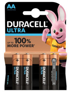 Duracell ultra aa b4 mn1500 rft 20 pezzi