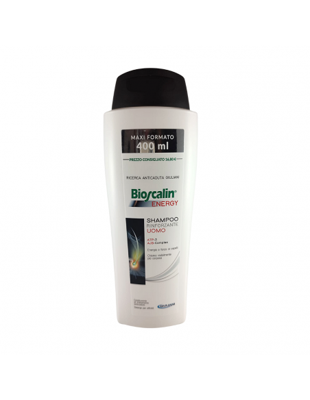 BIOSCALIN ENERGY SHAMPOO RINFORZANTE UOMO 400ML - Clubfarma