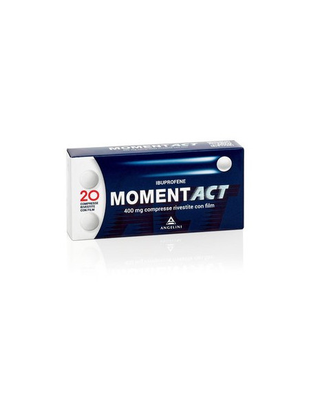 MOMENTACT IBUPROFENE 20 COMPRESSE RIVESTITE 400MG - Clubfarma