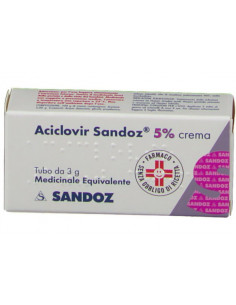 ACICLOVIR SANDOZ CREMA 5% 3G  - Clubfarma