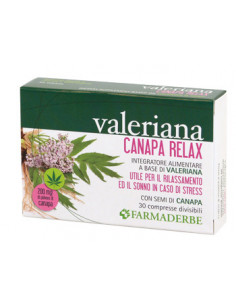 Valeriana canapa relax 30 compresse divisibili