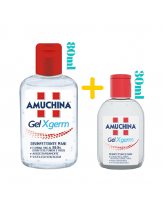 Amuchina gel mani x-germ 80ml + 30ml