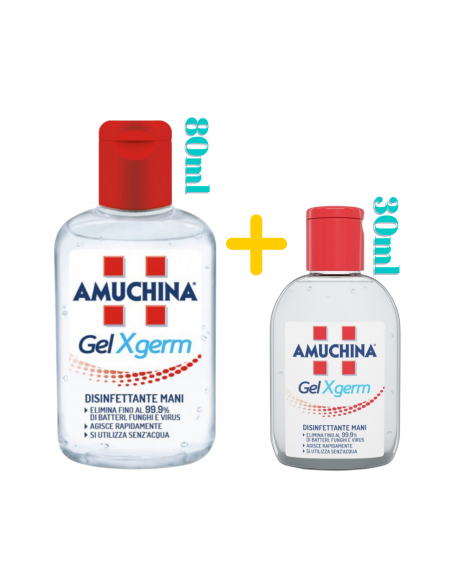 Amuchina gel mani x-germ 80ml + 30ml