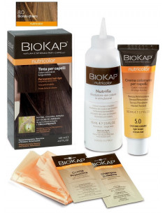 BIOKAP NUTRICOLOR TINTA 8,0 BIONDO CHIARO 50ML - Clubfarma