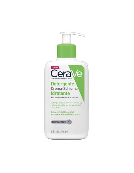 Cerave detergente crema schiuma idratante 236ml