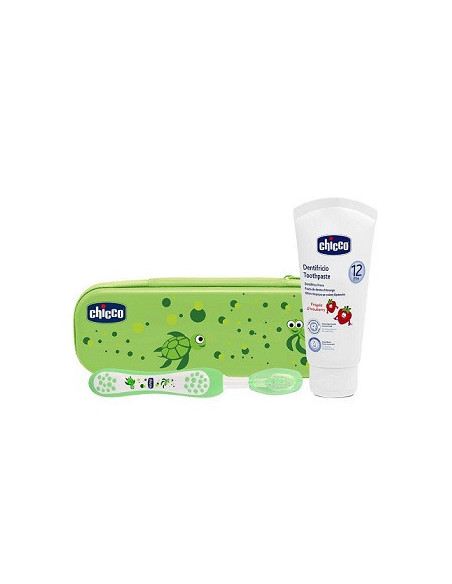 CHICCO SET DENTALE VERDE FLUORO - Clubfarma