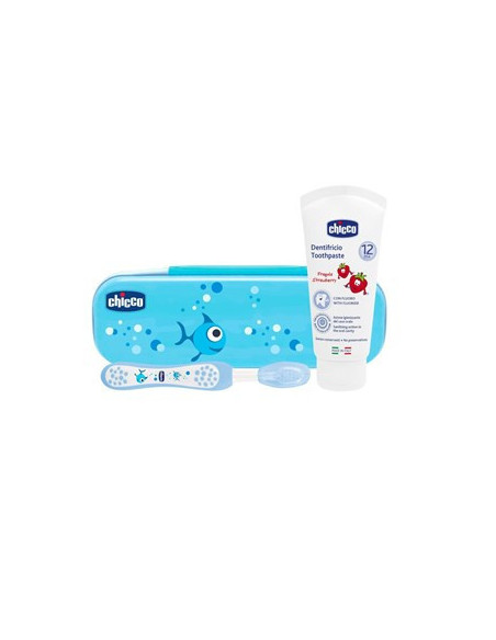 CHICCO SET DENTALE AZZURRO FLUORO - Clubfarma