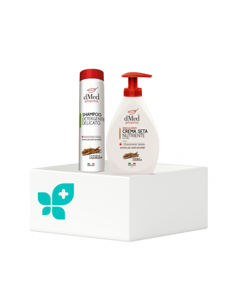 DMED CREMA SETA CORPO 250ML + SHAMPOO 400ML - Clubfarma